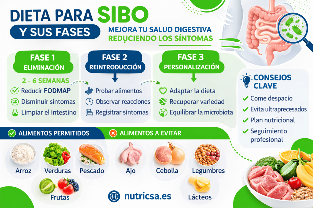 Dieta SIBO, sus Fases Y Consejos